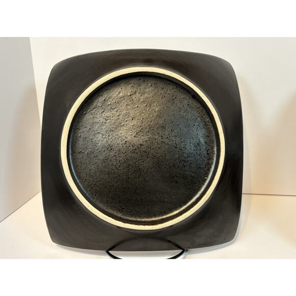 Gibson Gabbay Fusion Wasabi Square Salad Plates Set of 4 Green Stoneware - Picture 4 of 11